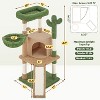 Yaheetech 42″ Height Cactus Cat Tree with Platform, Condo, Basket, Scratching Posts, Board & Hanging Ball - 3 of 4