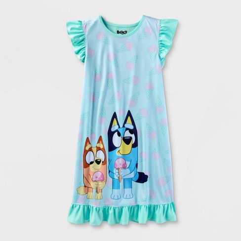 Girls' Bluey Nightgown - Blue : Target