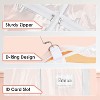 Mber 3-Pack 39" Dance Garment Bags For Dancers, Garment Bags For Dance Costumes, For Dance Competitions, with 4 Medium Clear Zipper Pockets, Clear - 4 of 4