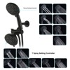 PROOX Single Handle 7-Spray 2-in-1 Shower Faucet with Dual Shower Head Tub Spout in Matte Black (Valve Included) - 4 of 4