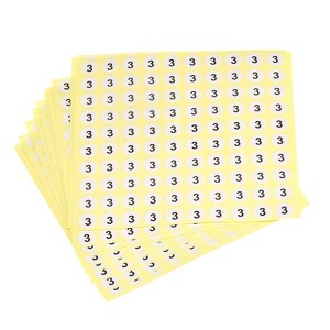 Unique Bargains Office Home Warehouse Self-Adhesive Sticker 15 Sheet - 1 of 4
