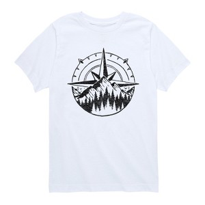 Boys' - Instant Message - Compass Nature Scene Short Sleeve Graphic T-Shirt - 1 of 4