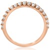 Pompeii3 1/2CT Diamond Ring 14k Rose Gold Womens Wedding Anniversary Band - 2 of 4