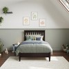 AFI Furnishings Becket Twin Solid Wood Low Profile Platform Bed, Espresso - 3 of 4