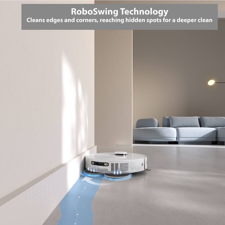 Dreame E30 Ultra Robot Vacuum and Mop White: Self-Emptying, Smart Mapping, HEPA Filter, Pet Hair, App-Controlled, Cordless, 5 of 12