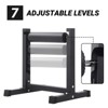 Bulgarian Split Squat Stand, Single Leg Squat Stand with 7 Adjustable Roller Heights, Lower Body Specialty Machine - 4 of 4