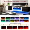 Aoxun 70" Floating Fireplace TV Stand with 36" Electric Fireplace, Wall Mounted Fireplace Entertainment Center with Storage - 4 of 4