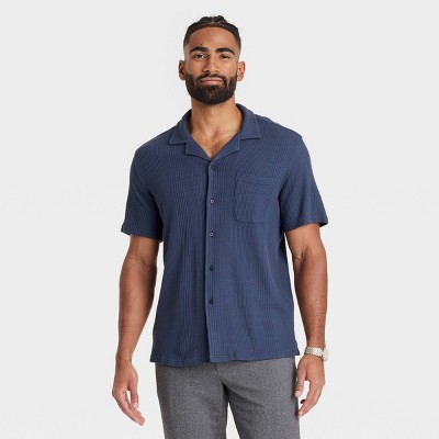 Men's Short Sleeve Knit Camp Shirt - Goodfellow & Co™