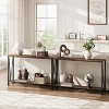 43" Console Table, 2-Tier Entrance Table, Behind Sofa Table, Industrial Style - 4 of 4
