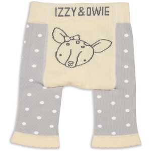Pavilion Gift Company - Soft Yellow Deer - 0-6 Months Baby Leggings - Pants - 1 of 4