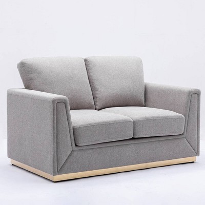 Acme Furniture 57" Valin Sofa Gray Linen