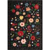 Garvee Floral Area Rug -Machine Washable Large Rugs, Non Slip Vintage Low Pile Soft Carpet, for Bedroom, Dining Room - 3 of 4