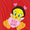 Women's Looney Tunes Valentine's Day Tweety Bee Mine Loose T-Shirt - 2 of 4