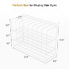 Hair Color Organizer Rack, 2-Tier Wall-Mounted Metal Salon Storage Display for Hair Dye Tubes, Silver - 2 of 4