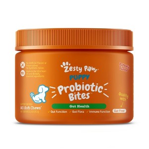 Zesty Paws Probiotic Pumpkin Flavor Dog Vitamin and Supplements - 90ct - 1 of 4