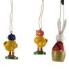 Cody Foster 3.5 Inch Wooden Rabbit & Chicks Set/3 Springtime Easter Tree Ornaments - 2 of 3