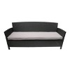 Mid-Century Modern Upholstered ST Lucia 3 Seater Sofa for outside-Christopher Knight Home - 2 of 4