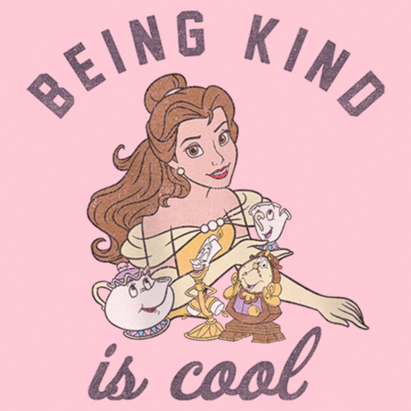 Girl's Beauty and the Beast Belle Being Kind Is Cool T-Shirt, 2 of 5
