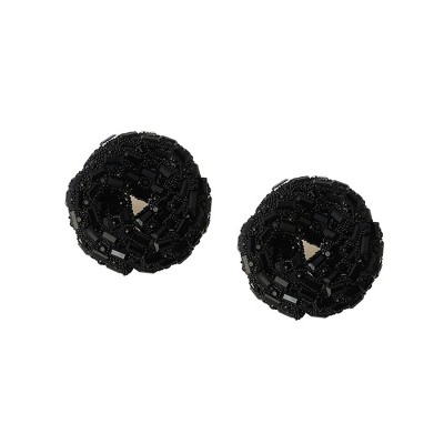 Women's The Nodum Stud Earrings - Onyx Black
