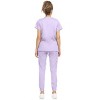 MediChic Womens 8-Pocket Scrubs Set- V-Neck with 4-Pocket Jogger Scrub Pants - 2 of 4