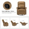 Irene 30.5" Wide Genuine Leather Manual Recliner with Rolled Arms Set of 2| ARTFUL LIVING DESIGN - 3 of 4