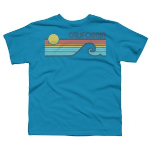 Boy's Design By Humans California Retro Sunset By LuckyU T-Shirt - 1 of 3