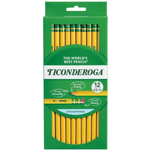 Pencils Ticonderoga No. 2 wood 12 ct. Sharpened latex free