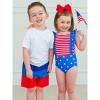 RuggedButts Toddler UPF50+ Americana Swim Trunks - 4 of 4