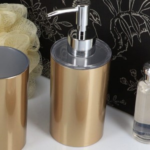Evideco French Home Goods Modern Brushed Soap Dispenser - 12 fl oz Capacity, Durable Pump for Hand Soap or Lotion - 1 of 4
