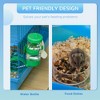 Gulches 18" 5 - Tier Hamster Cage with Tubes, Tunnels, Water Bottle, Food Dish, Exercise Wheel - Blue, Ideal for Gerbils Too - 4 of 4
