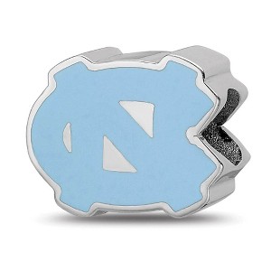 Black Bow Jewelry Sterling Silver North Carolina Tar Heels NCAA Bead Charm - 1 of 4