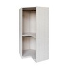 TIRAMISUBEST Polygon Corner Wardrobe - Mobile Lateral Filing Cabinet, Locking Wheels, Adjustable Shelf - 4 of 4