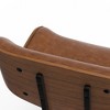 TiramisuBest Tan Wood Office Chair, 360 Swivel, Adjustable Height - 3 of 4