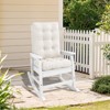 HYLEORY Oversized Outdoor Rocking Chair HDPE Rocking Chair with Cushion, Patio Rocking Chairs,Adirondack Chair for Porch - 2 of 4