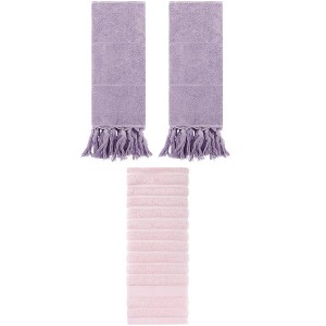 REGALWOVEN 3 Packs Solid Absorbent Soft Cotton Hand Towels 14" x 30" - 1 of 4