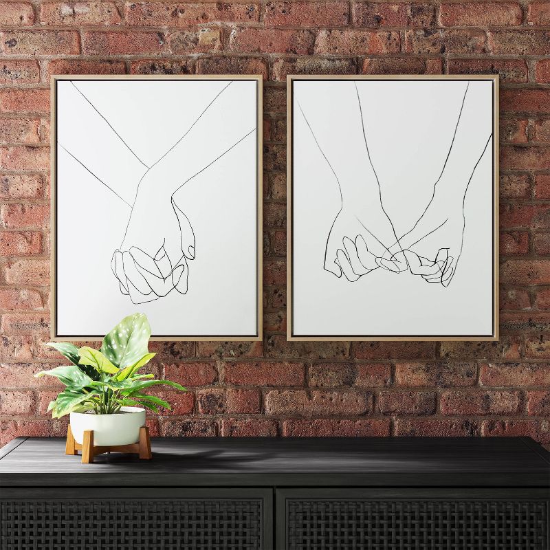 (Set of 2) 16&#34; x 20&#34; Hands Framed Canvas - Project 62&#8482;, 3 of 14
