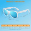 Attop Vintage Polarized Sunglasses, Unisex - UV Protection Sunglasses, Blue - 4 of 4