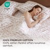 100% Cotton Sheets Bed Set,Ultra Soft & Comfort Brushed Cotton Sheet with Deep Pocket up to 16" - 3 of 4