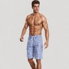 Anna-Kaci Swim Men's Pineapple Print Swim Trunks with Adjustable Drawstring Waist and Lightweight Quick-Dry Fabric - 4 of 4