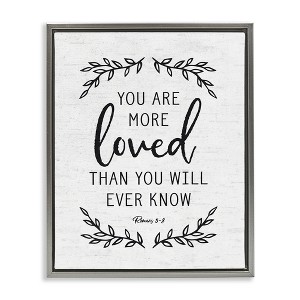 Stupell Industries You Are Loved Bible Verse Scripture Religious Quote, 25" x 31" - 1 of 4
