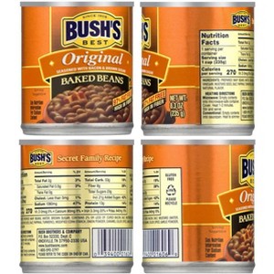 Bush's Best Baked Beans Variety Pack, 3 Original Baked Beans, 3 Country Style, 1 CT - 1 of 4