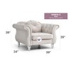 Transitional Upholstered Flared Armchair with Comfortable Seating and Easy Assembly for Living Room - 2 of 4