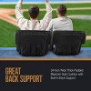 Stadium Seat Cushion  Set of 2 Wide Reclining Stadium Chairs for Bleachers with Back Supp - 3 of 4