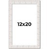 PosterPalooza | Sculpted White Picture Frame - UV Acrylic, Foam Board Backing, Hanging Hardware - 2 of 4