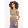 Spruce Fashion Seamless Biona Color-Blocked High Stretch Performance Moisture-Wicking Sports Bra - 4 of 4