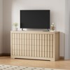 8 Drawer Dresser for Bedroom - Mid Century Modern Chest of Drawers, Wood Tall Nightstand, Striped Fluted Side Table, Enhanced Safety - 2 of 4