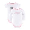 The Peanutshell Cotton Newborn Layette Set for Baby Girls - Pink Ditsy, 23-Pieces, Pink/Gray, 0-3 Months - 4 of 4