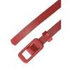 Allegra K Women's Thin Nonporous Rectangle Buckle Plus Size Jeans Dress Waist Belts - 2 of 4