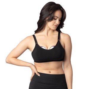Kindred Bravely for Lansinoh, Nursing and Wearable Pumping Bra - Black - 1 of 4