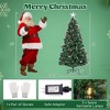 Costway 5/6/7 FT Christmas Tree Artificial Xmas Tree with 8 Lighting Modes 49/64/80 Warm LED Lights - image 3 of 4